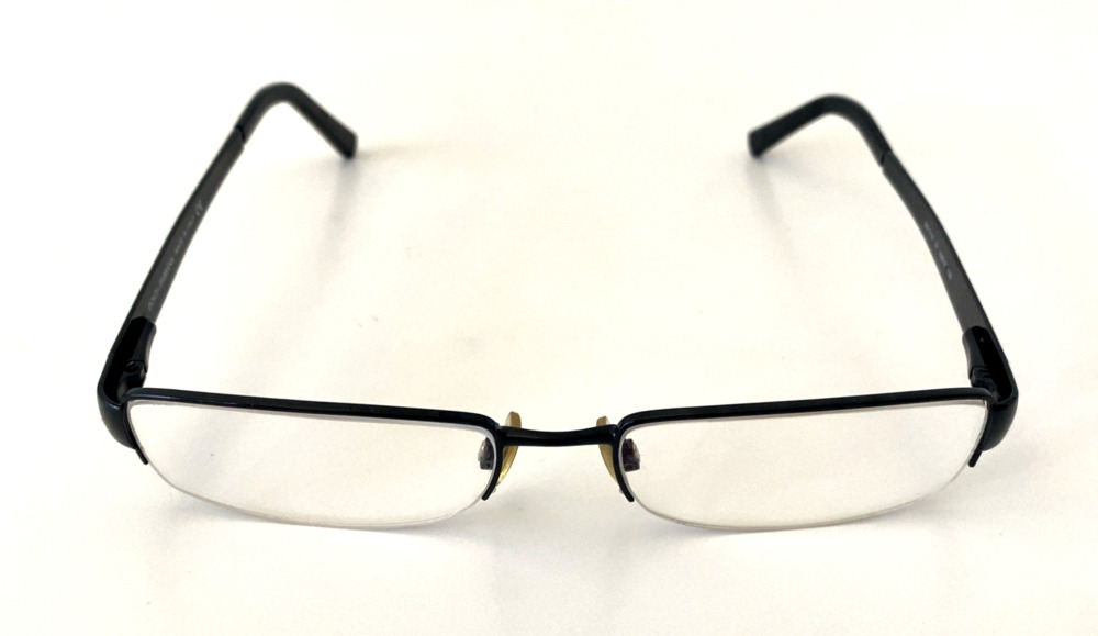 Dolce & Gabbana Eyeglasses Rectangular Half Rim Black DG 1110 01 52 17 135